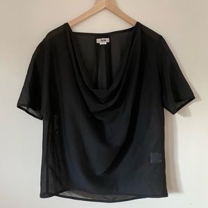 Acne Studios Silk Cowl Neck Shirt